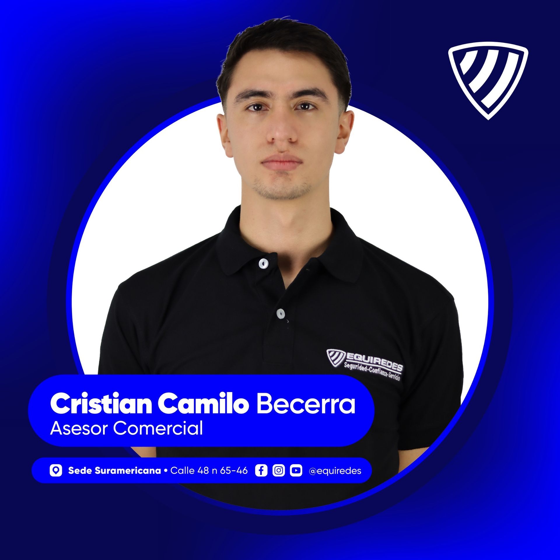 Cristian Camilo Becerra · tarjeta oficial de Equiredes