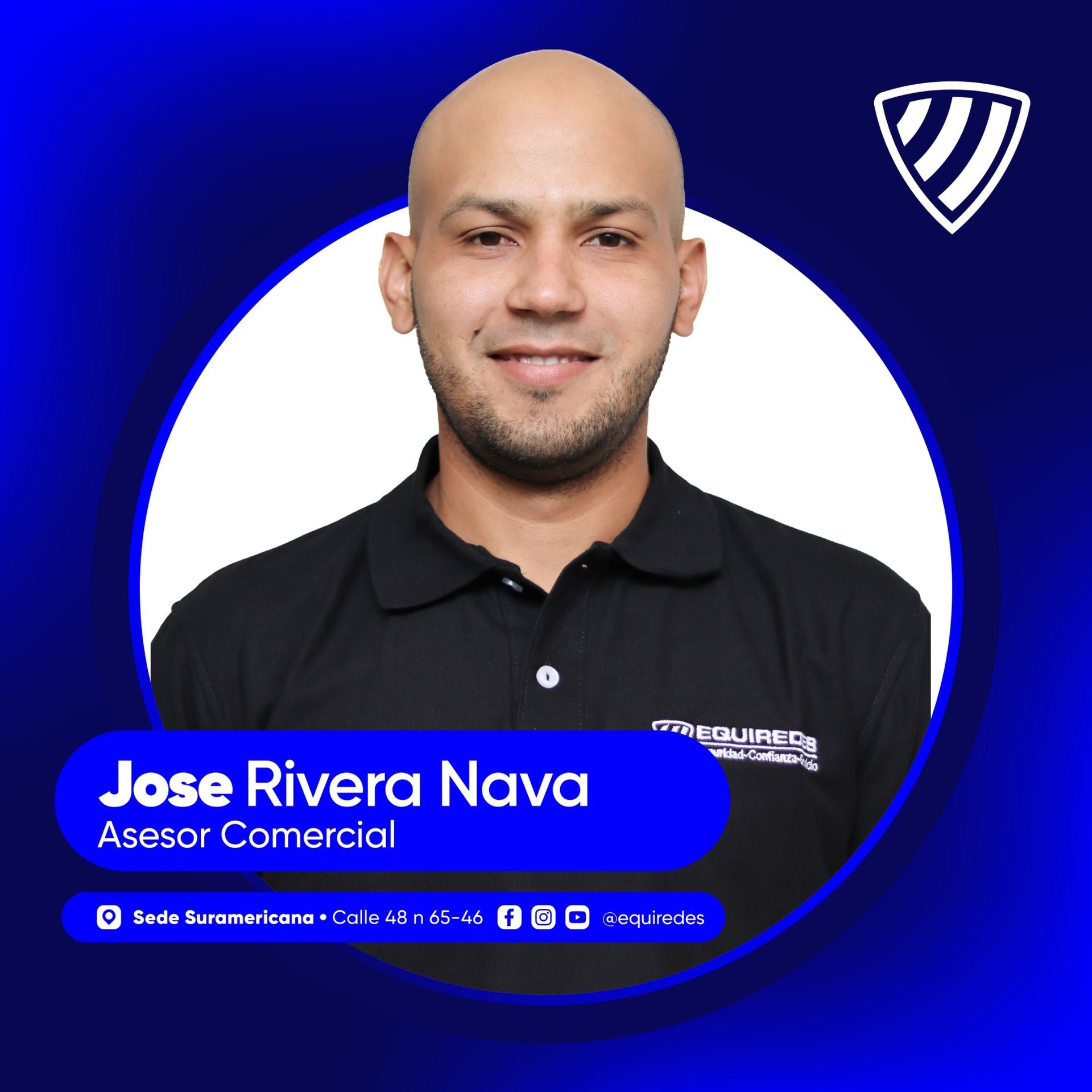 Jose Rivera Nava · tarjeta oficial de Equiredes