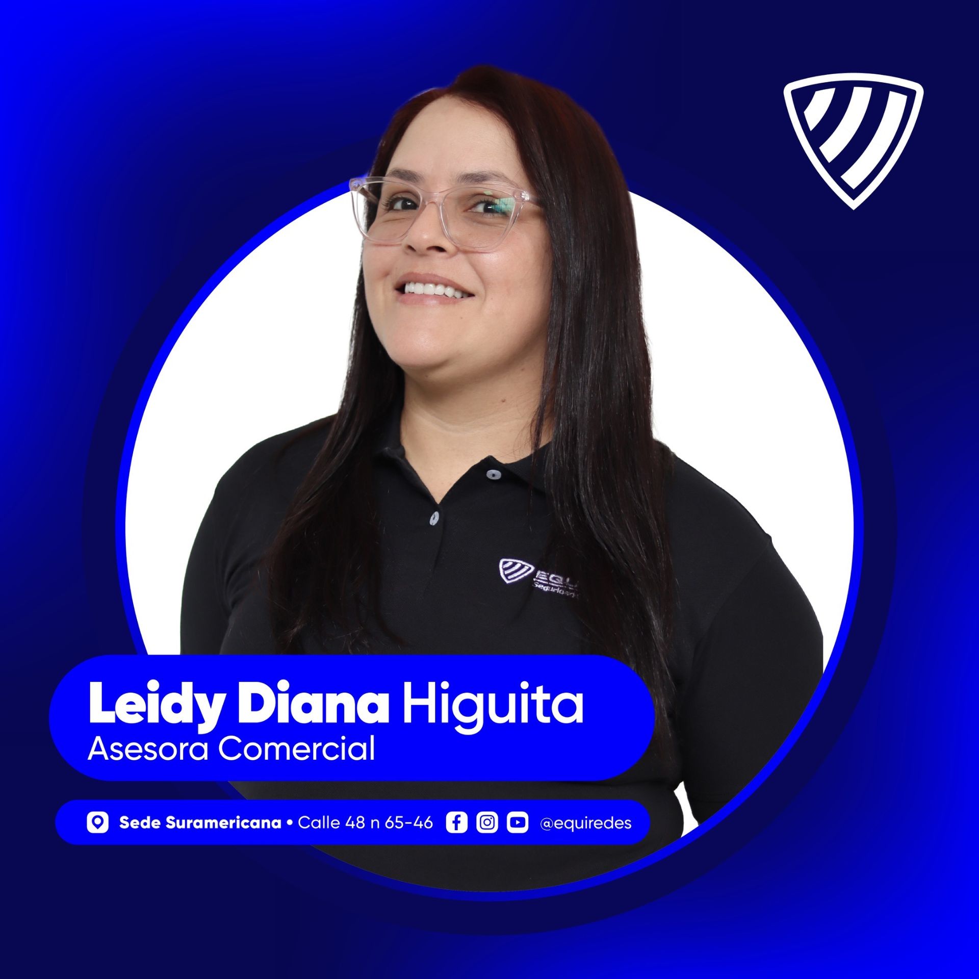 Leidy Diana Higuita · tarjeta oficial de Equiredes