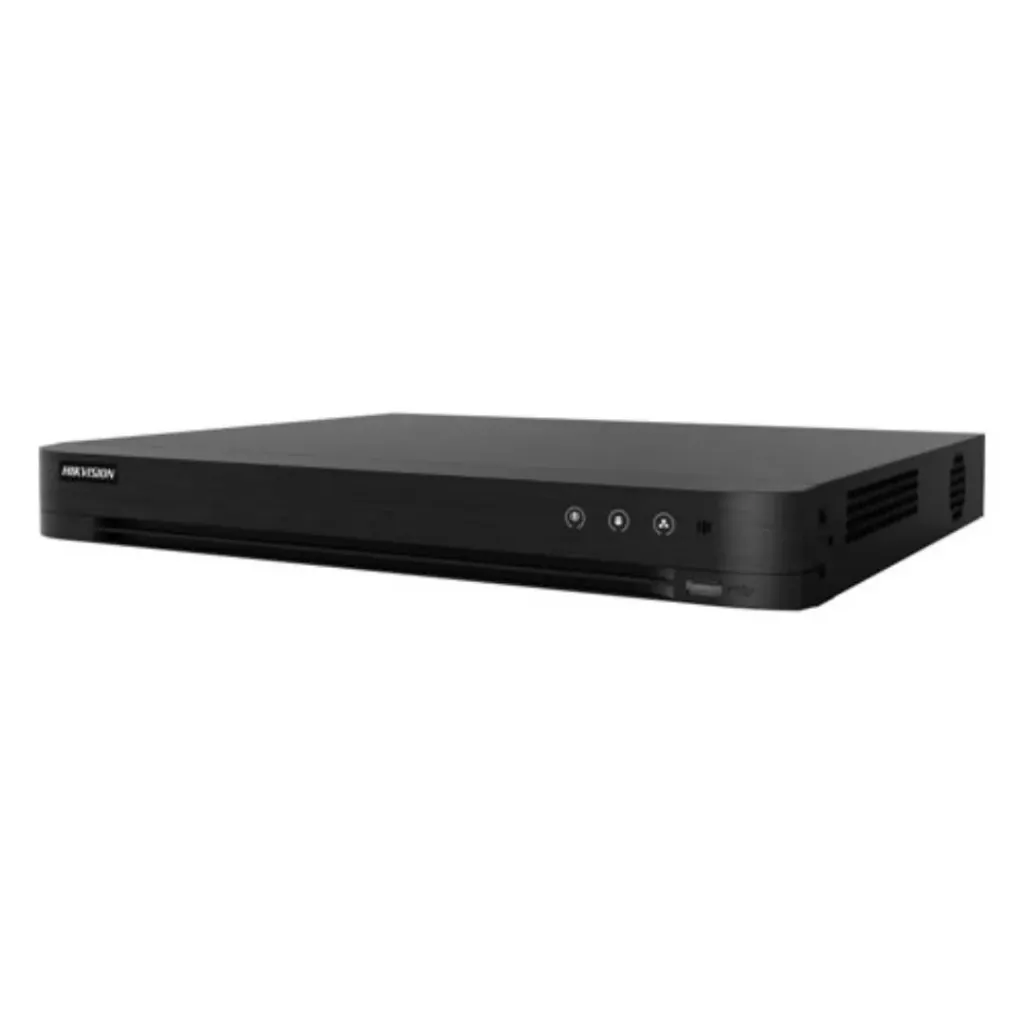 Hikvision DVR Turbo Lite iDS-7208HQHI-M2/S(C), 4MP, 2Bahias HDD / H.265+ HDMI/VGA / Metálica / AcuSense.