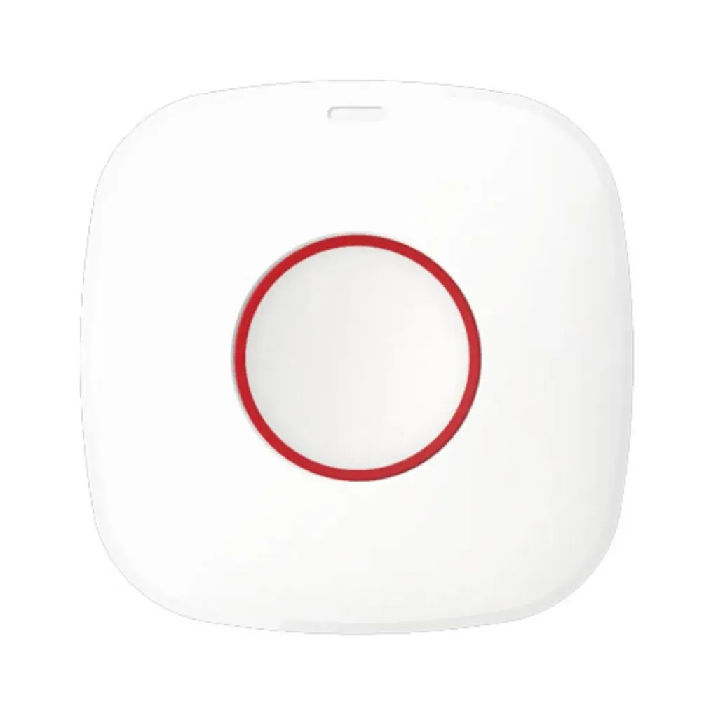 Hikvision DS-PD1-EB-WR(433M)(S), Botón de Alarma Inalámbrico 433 MHz.