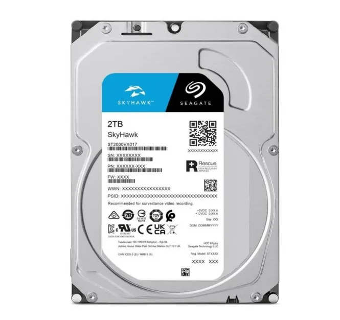 Disco duro Seagate Skyhawk ST2000VX017 de 2TB.