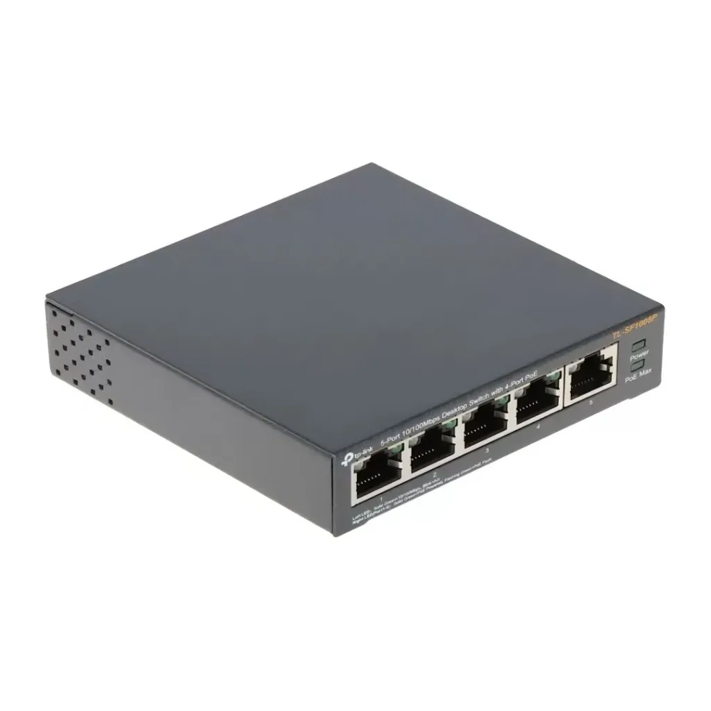 Switch TP-Link TL-SF1005P  PoE 10/100 de 5 Puertos