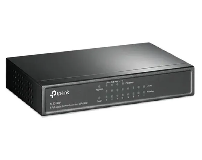 Switch TP-Link TL-SG1008P, 4-Puertos PoE+4 Sencillo.