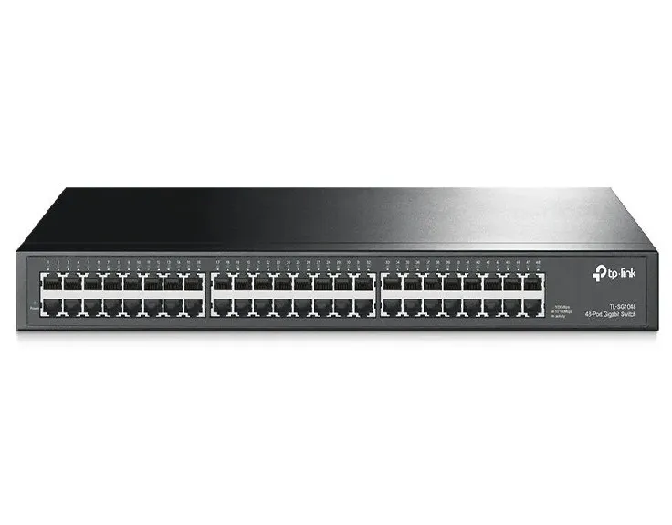 Switch TP- Link TL-SG1048, 48 puertos 10/100/1000 Mbps,48 puertos RJ45.