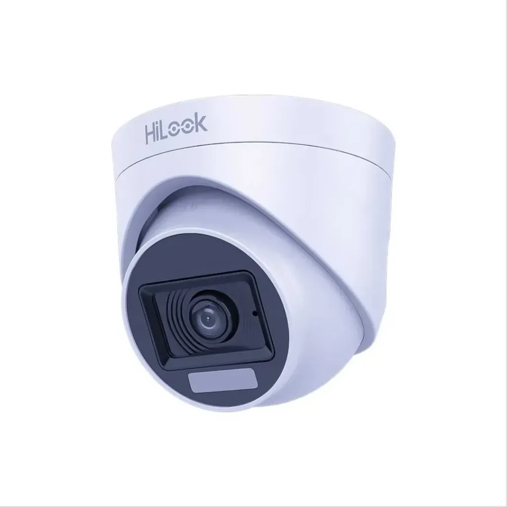 CAMARA TURBO 1080P TURRET F2.8mm 0.001 LUX F1.0 24/7 COLORVU 3D DNR WDR RANGO DE LUZ BLANCA 20M IP66 PLASTICA HILOOK