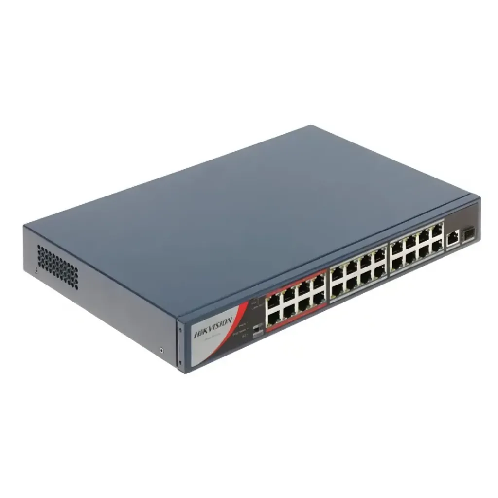 HIKVISION L2 24 PUERTOS 10/100 POE 230W 
METALICO