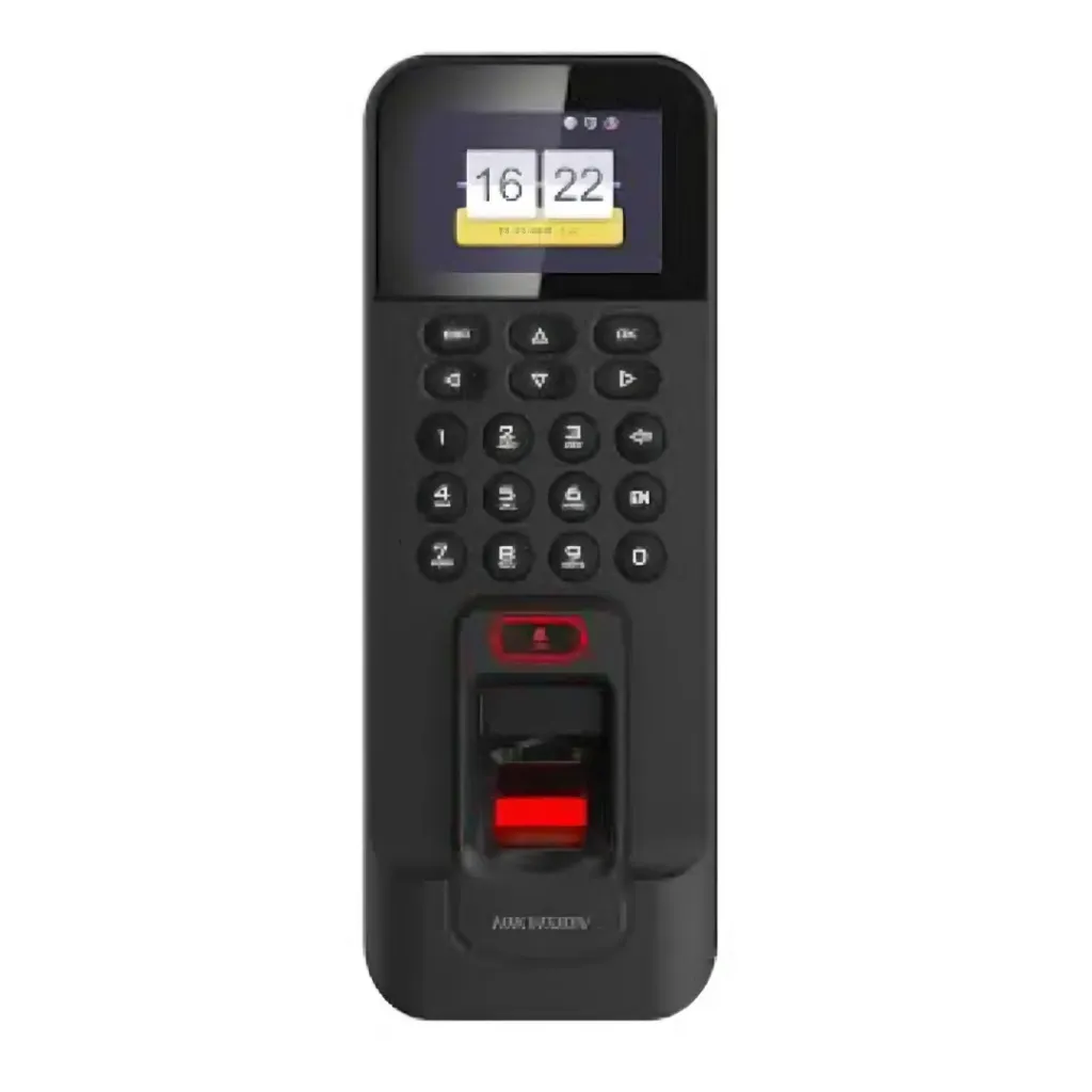 [DS-K1T804AMF] Hikvision Biométrico DS-K1T804AMF, Asistencia Wifi / Tarjeta MIFARE Pantalla LCD TCP/IP RS-485 Y WIEGAND, Huellas - Tarjetas - Eventos.