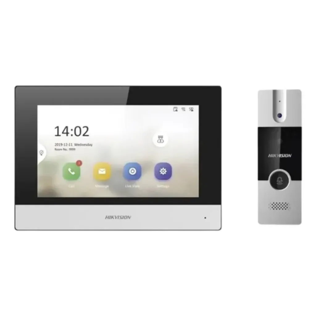 HIKVISION KIT ANALOGO CON FUNCION DE LLAMADA A APP HIK-CONNECT / EXPANDIBLE A MAS EQUIPOS