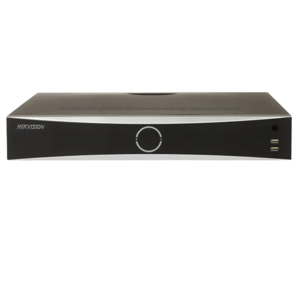 HIKVISION NVR 12MP / 32 CANALES IP / ACUSENSE / RECONOCIMIENTO FACIAL / HDMI EN 4K / ENTRADA Y SALIDA DE ALARMAS AcuSense