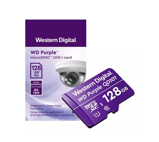 [WDD0128G1P0C] MICROSD WD PURPLE SC 128GB Garantia de 03 AÑO(S) a traves de CSA AUTORIZADO WESTERN DIGITAL