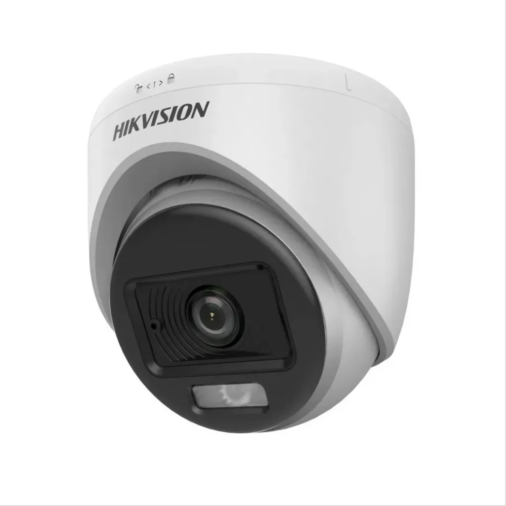 HIKVISION CAMARA TURBO 1080P MINIDOMO  0.001LUX F1.0   HIBRIDA B/N - 24/7 COLORVU  20M 3D DNR  DWDR IP67 LUZ BLANCA PLASTICO HIKVISION AUDIO COAXIAL