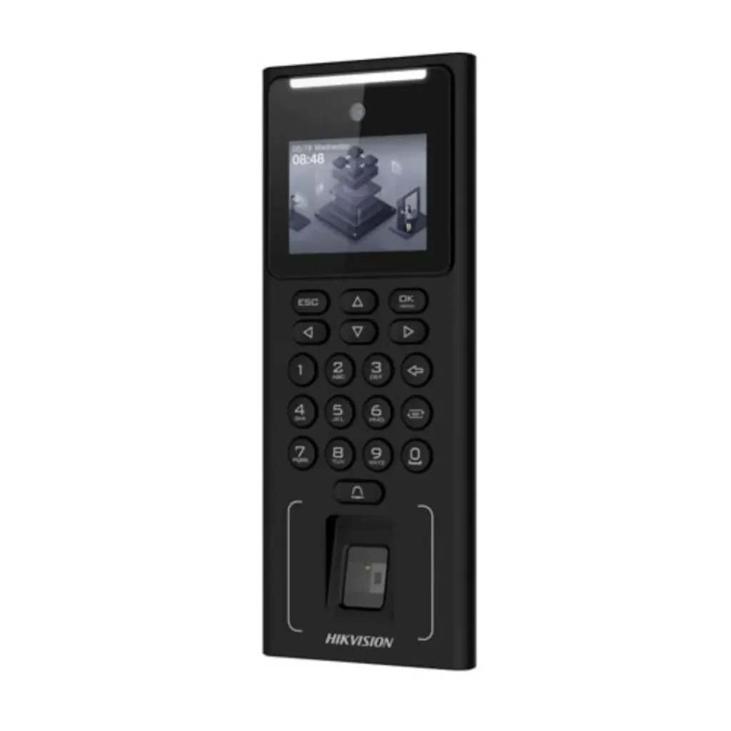 Hikvision Biométrico DS-K1T321MFWX, RF, Detección de Temperatura y TouchScreen LCD, Cámara 2MP, Rostros,Tarjetas.