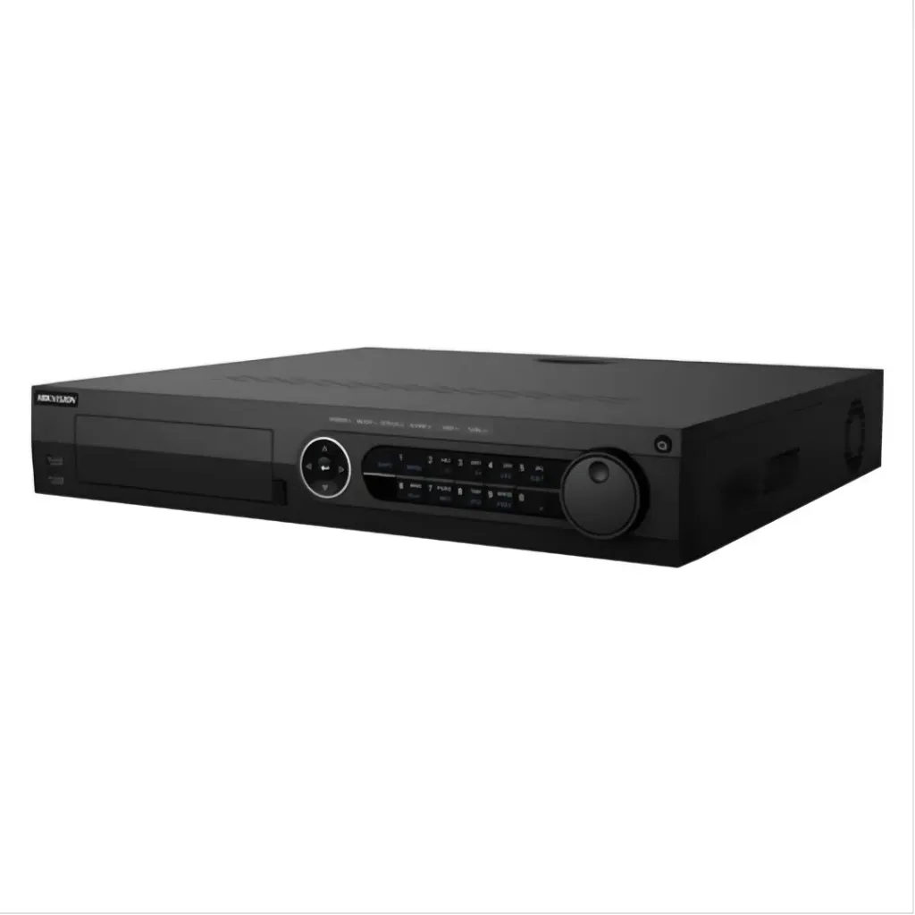 HIKVISION DVR 32 Canales TurboHD + 16 Canales IP / 4 Megapixel / 4 Bahías de Disco Duro / POS / 4 Canales de Audio / Videoanalisis / 16 Entradas y 4 salidas de Alarma