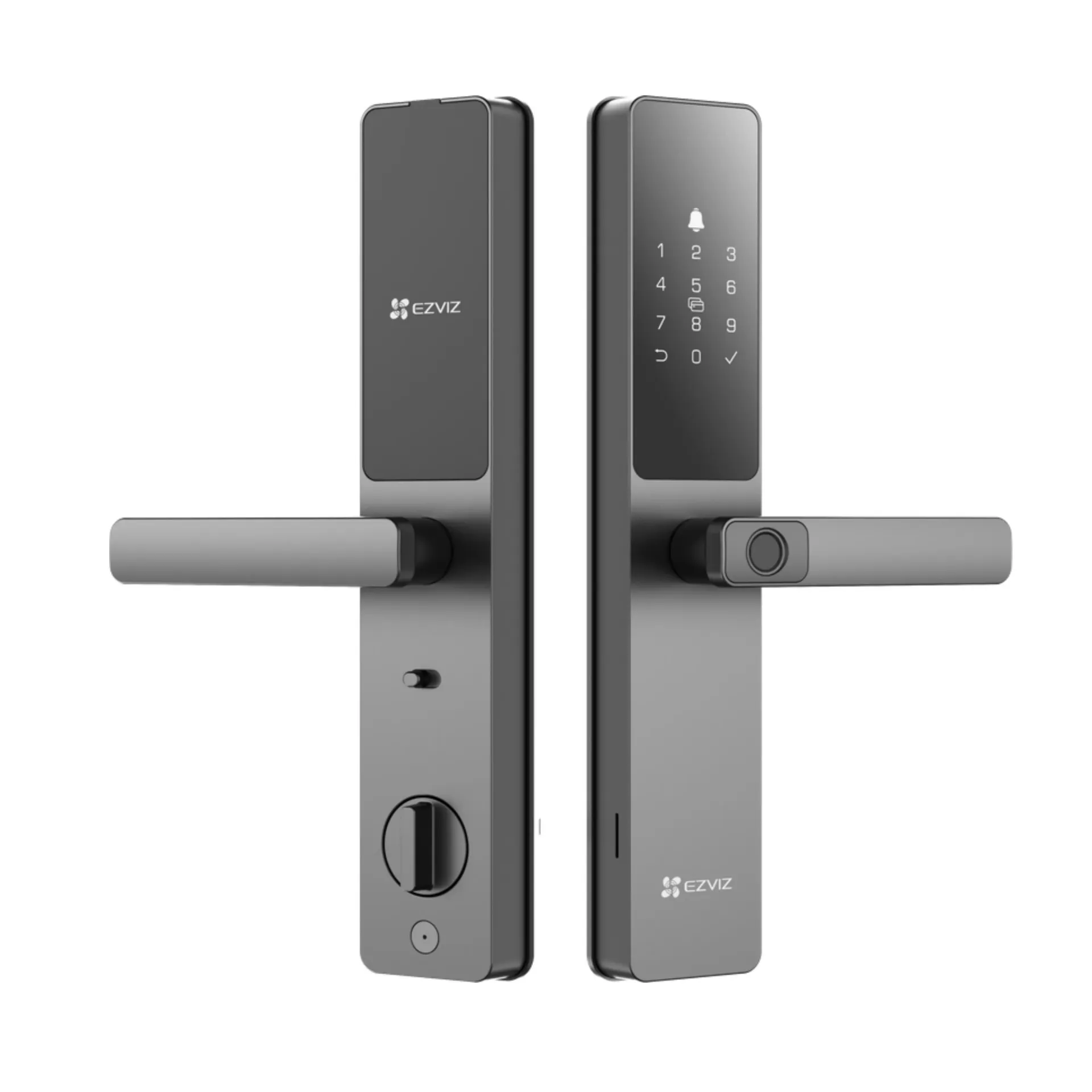 EZVIZ CERRADURA DL05 EZVIZ 6 METODOS DE APERTURA, HUELLAS, TARJETAS DE PROXIMIDAD, CODIGOS, LLAVE MECANICA, APP EZVIZ Y BLUETOOTH , BLOQUEO AUTOMATICO, BLOQUEO ANTINIÑOS, ALARMA ANTIDOMPER, IP65 EXTERIOR