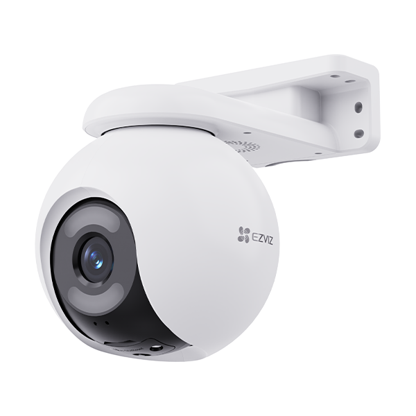 EZVIZ CAMARA COLOR FULL H8X DUAL 2K+, WIFI INTELIGENTE, VISION NOCTURNA A COLORFULL BAJO LUZ ULTA BAJA, VISTA PANORAMICA 360, DETECCION DE PERSONAS/ VEHICULOS CON IA AUTO ZOOM TRACKING, MODO DE PATRULLA, DEFENSA ACTIVA, AUDIO DOBLE VIA, DISEÑO PARA EXTERI