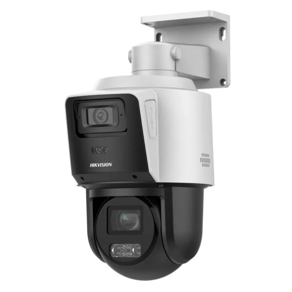 [DS-2SE3C404MWG-E/14(2.8mm)(O-STD)] Hikvision TandemVu DS-2SE3C404MWG-E/14(2.8mm)(O-STD), PTZ 4 MP+4 MP / Zoom 4× Óptico‑16× Digital /(IP66).