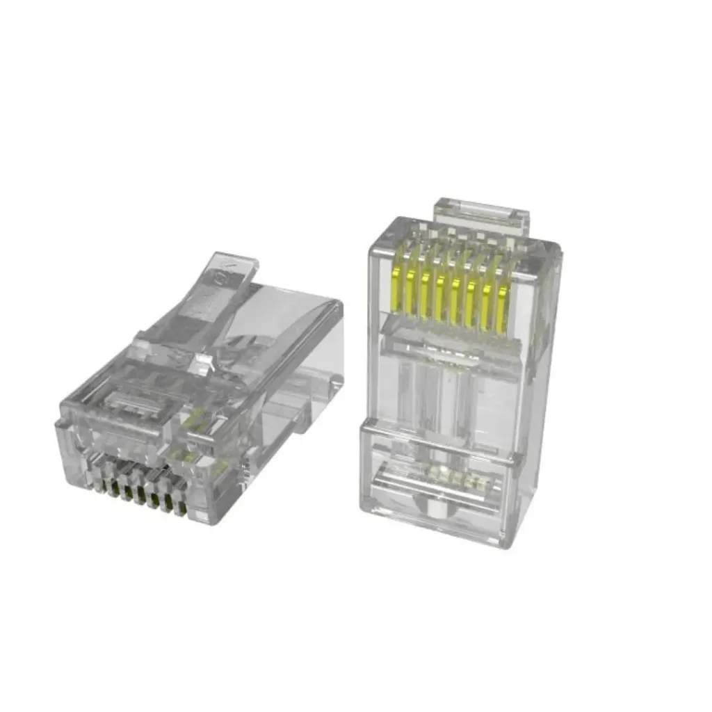 HIKVISION CONECTOR RJ45 CAT 6A / 8 PINES ORO 15 µ″ / SOPORTA 10G BASE‑T / VOLTAJE ≤ 150 VAC / CORRIENTE 1.5 A / RESISTENCIA CONTACTO ≤ 20 mΩ / CICLOS ≥ 750 / PLÁSTICO UL94V‑2