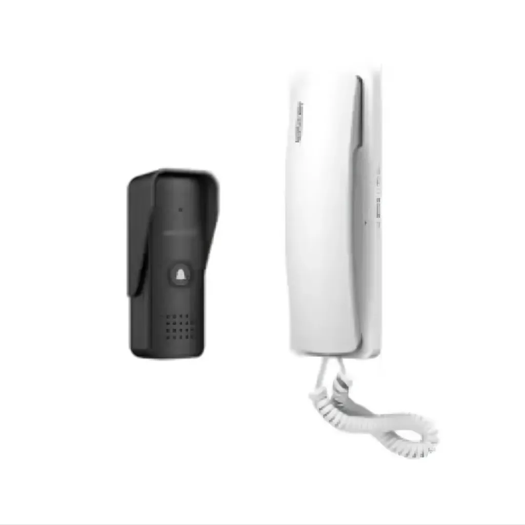 Hikvision Kit de Audio portero DS-KIS103(O-STD)/US, Analógico 2 Hilos / 2 Puertas / (IP55)