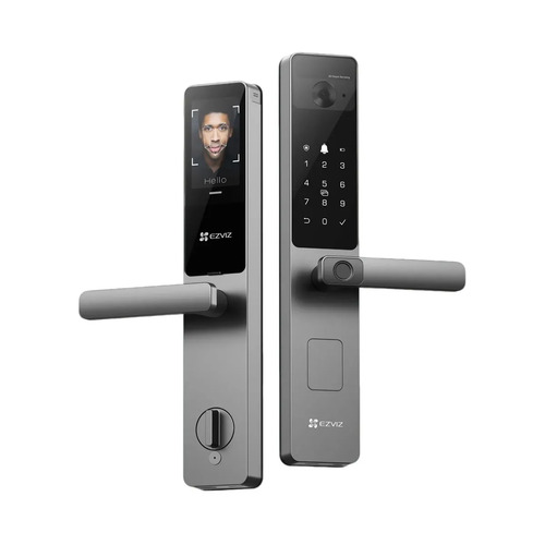 [CS-DL20FVS-R201-WBP-GR] NUEVA CERRADURA DL20FVS DESBLOQUEO DE LA PALMA DE LA MANO, DESBLOQUEO FACIAL 3D, HUELLAS, TARJETAS DE PROXIMIDAD, CODIGOS, APP EZVIZ Y BLUETOOTH , PANTALLA INTERIOR INTEGRADA DE 4 PULGADAS, LLAMADA VIDIRECCIONAL, BATERIA DE LITIO 5.000 MAH, , ALARMA ANTIDOMPER, IP52